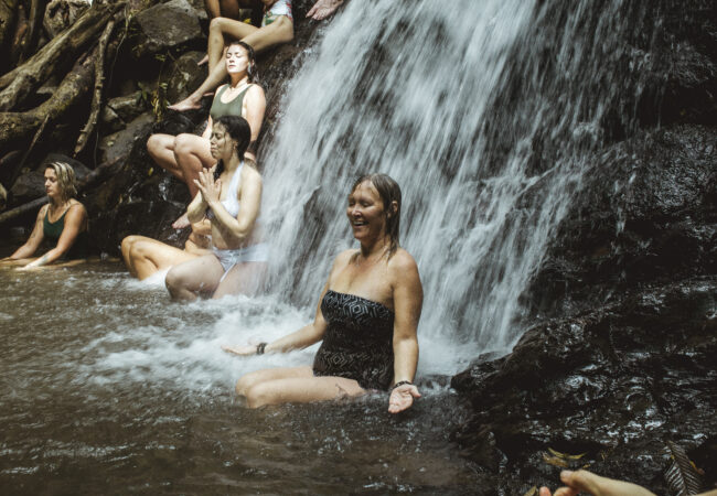 Costa Rica women’s trip waterfall experience
